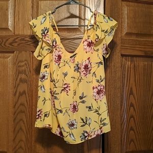 Fun floral off the shoulders shirt from Dry Goods